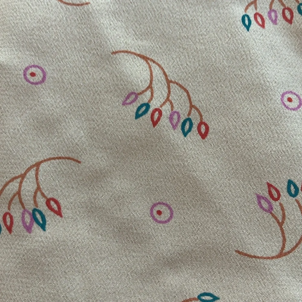 Vintage secular silk neck scarf floral